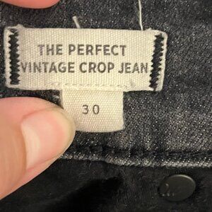 Madewell Perfect Vintage Crop Jean in Lunar Wash, Size 30